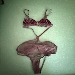 Victoria’s Secret Elegant Black Sheer Lingerie Set